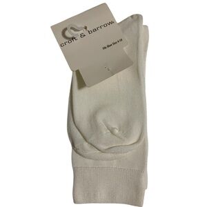 Croft & Barrow White ivory Crew Socks Hosiery